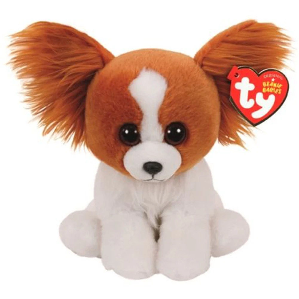 Pyoopeo Ty Beanie Babies 6" 15cm Barks the Dog Plush Regular Soft Stuffed Animal Collectible