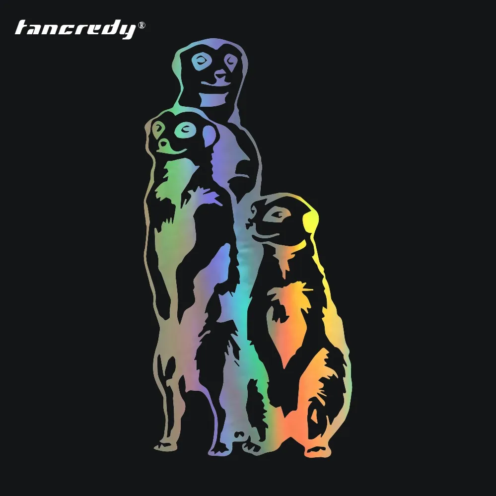 

Tancredy Meerkats three brothers Car Stickers and Decals Car Bumper Stickers Car Styling Decoration Window Vinyl Stickers