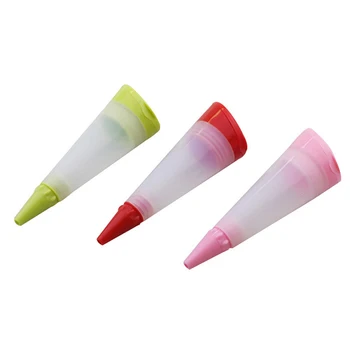 

1pc Chocolate Biscuits Frosting Pipe Pastry Nozzle Kitchen Accessories Silicone Food Writing Pen Cake Decorating Tools