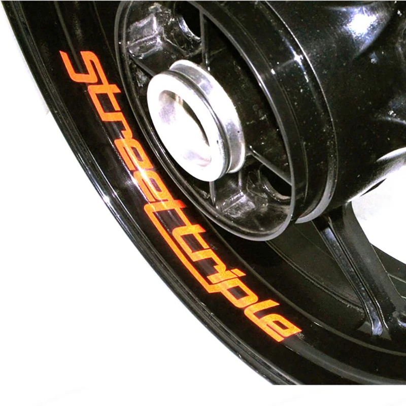

Motorcycle Wheel Sticker Decal Reflective Rim Bike Motorcycle Suitable for Triumph STREETTRIPLE