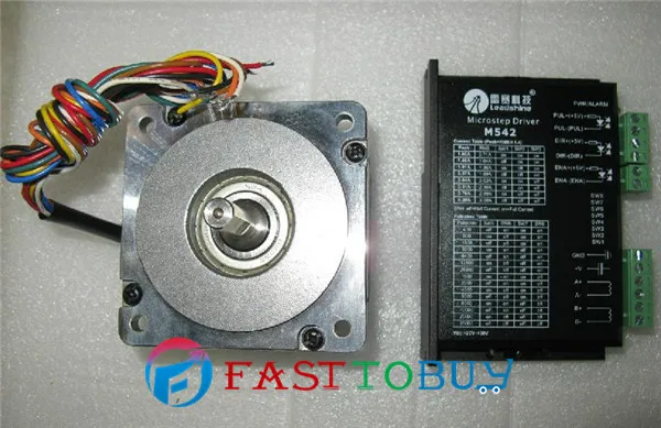 2 фазный шаговый электродвигатель и приводные M542 + 86HS45 4.5N. m Новый|stepper motor|stepper drive