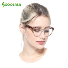 SOOLALA очки для чтения «кошачий глаз» Женская мода леопардовый узор кошачий глаз Пресбиопия очки для чтения+ от 0,5 до 4,0