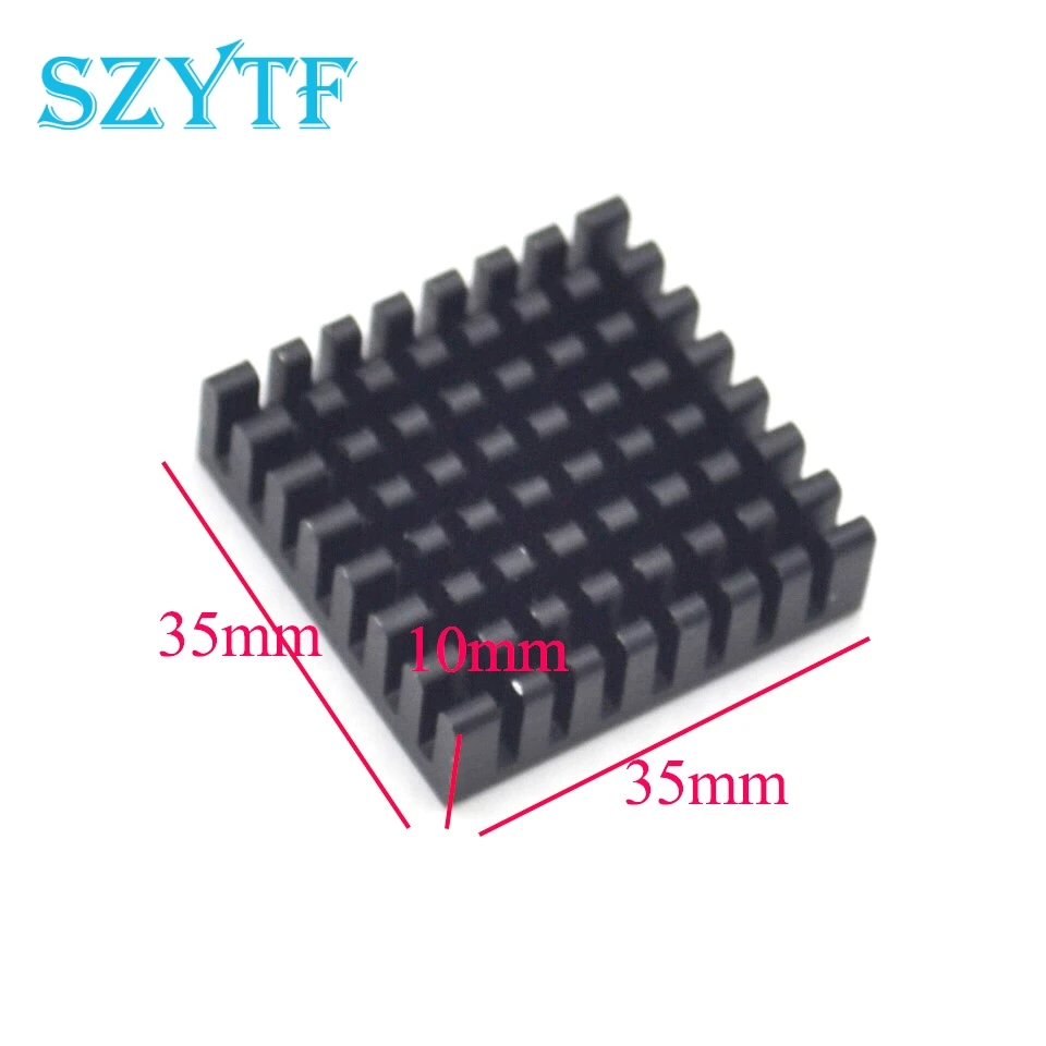 1PCS Heat sink 35*35*10MM (black slot) high-quality radiator