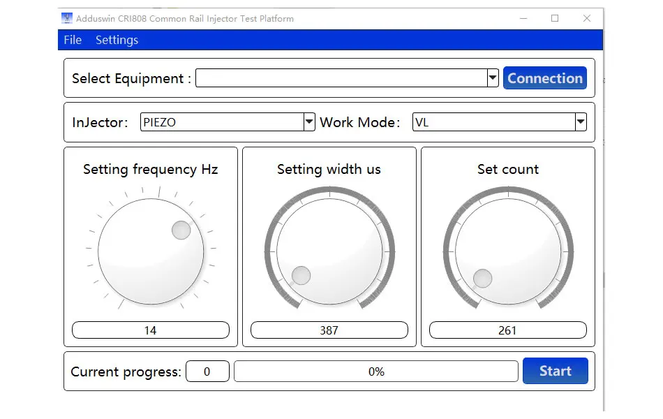 Cri808 common rail injector tester computer test