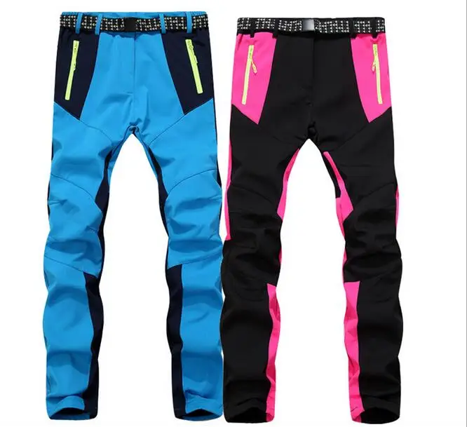 

Outdoor men and women lovers with waterproof windproof soft shell sweat pants Warm air charge leisure mountaineering pants pants
