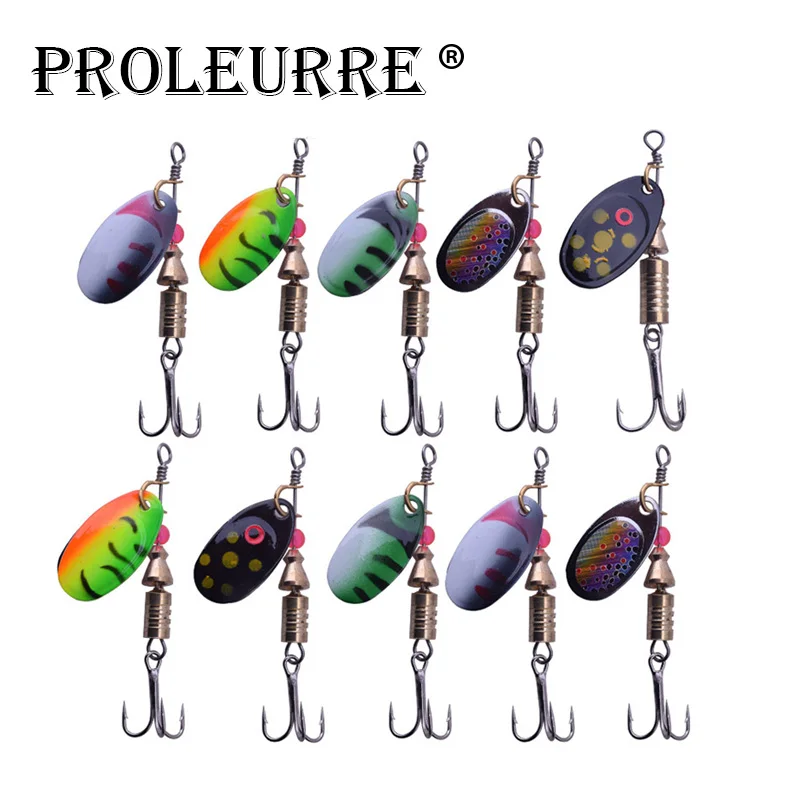 

10Pcs/set 3.5g-5.5g Spinnerbait Black Large Mouth Bass Fish Metal Bait Beard Fishing Tackle Rubber Jig Fishing Lure YR-408
