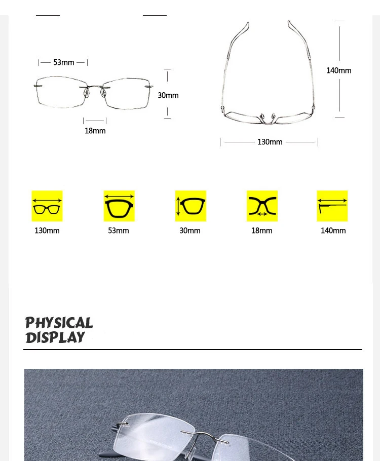 B Pure titanium, мужские оправы, оптические очки, оправа для женщин, безрамные очки по рецепту, ультралегкие очки для близорукости, Безвинтовые очки