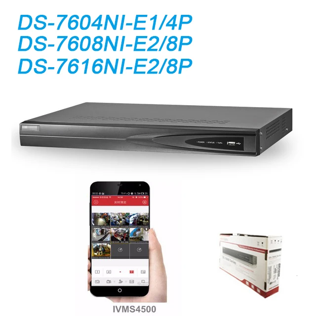 

HIKVISION upgradable NVR POE 8CH 16CH EZVIZ DS-7608NI-E2/8P DS-7616NI-E2/8P 6MP recording Network video recorder