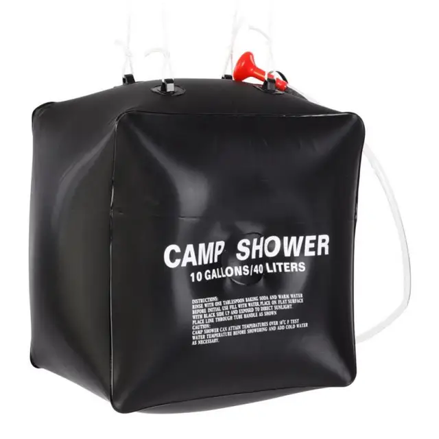 40l Solar Heating Outdoor Shower Bag Hiking Camping Camp 40l Solar Heating Outdoor Shower Bag Hiking Camping Camp Washing Water Tools Accessories