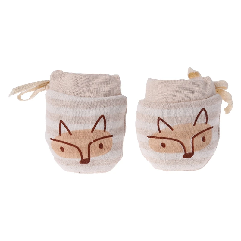 

Baby Glove Anti Scratch Face Hand Guard Protection Soft Newborn Mitten Cartoon