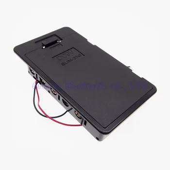 

10pcs 6 slots AA Battery Storage Boxes 9V AA Battery Holder Without switch with cover