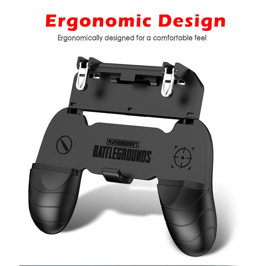 

W18 Pubg Mobile Gamepad Pubg Controller for Phone L1R1 Grip with Joystick / Trigger Pubg Fire Buttons for iPhone Android IOS