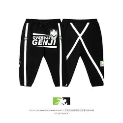 TEE7 мужские тренировочные брюки игра OW Genji пиратский хлопок Повседневная мода эластичный теленок-длина костюм мужской печатный Высокое