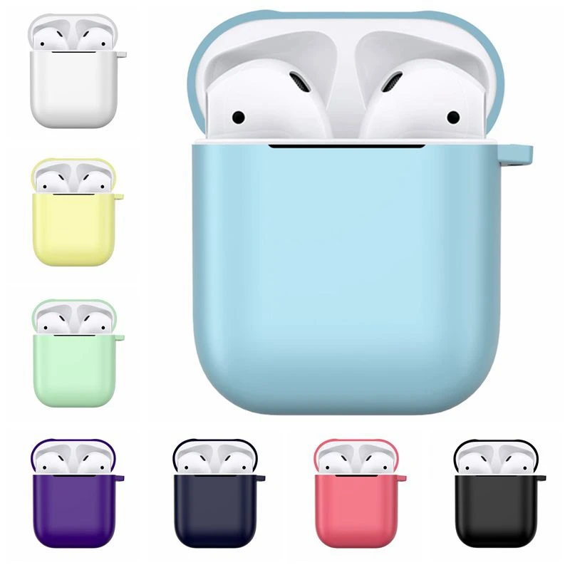 

Matte TPU Earphone for Apple AirPods Case Bluetooth Wireless Protective Cover Headphones Accessories Charging Box Sleeve