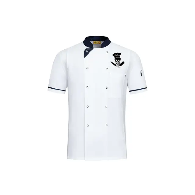 Custom Logo Kitchen Chef Jacket Food Service Gorros De Cocina