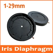 Прочный 1-29 мм усилительный диаметр металлический зум регулируемый оптический Ирис конденсатор ирисовой Диафрагмы конденсатор для цифровой камеры микроскоп
