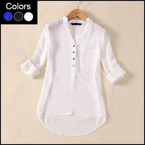 Plus Size Chiffon Women Blouse Camisas Blusas Femininas