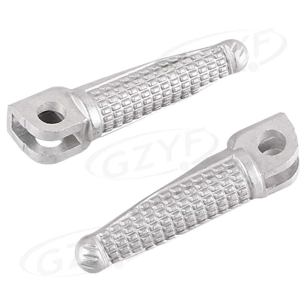 Motorcycle Front Foot Peg Footrest For Kawasaki Ninja ZX6R 2003-2013 & Ninja ZX10R 2004-2013 & Ninja ZX9R 1998-2003 & Z1000 2007-2013 & Z750 Z750S 2007-2010 & ER6N ER6F NINJA 650R 2009-2013 Silver