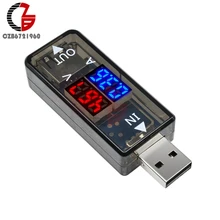 Rot Blau Dual Display USB Tester 5V 12V Digital Voltmeter Amperemeter Auto Spannung Meter Detektor Monitor Power Bank ladegerät Arzt(China)