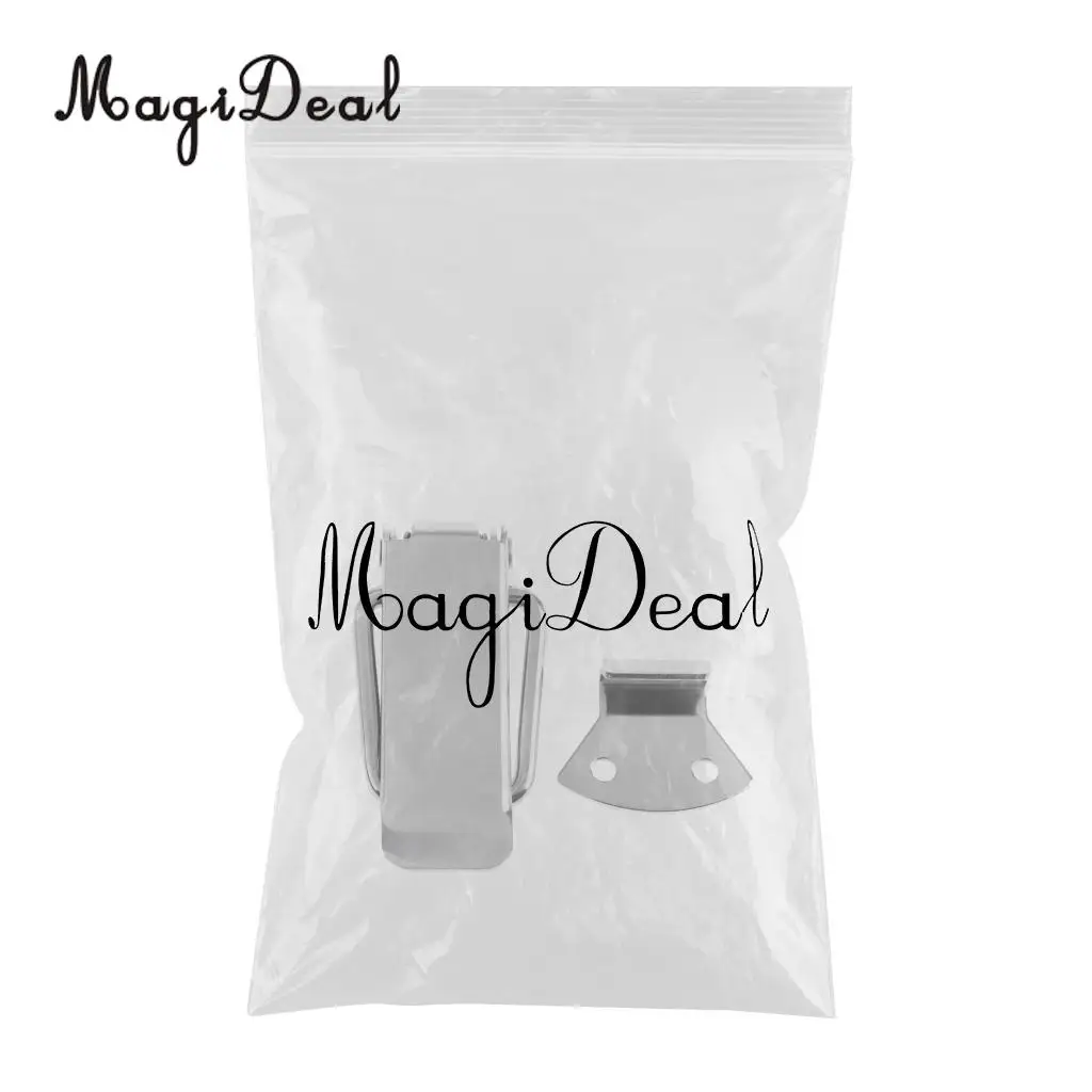 MagiDeal Heavy Duty 316 Stainless Steel Boat Locker Anti-Rattle Latch Door Fastener Clamp for Marine Yacht Application Silver