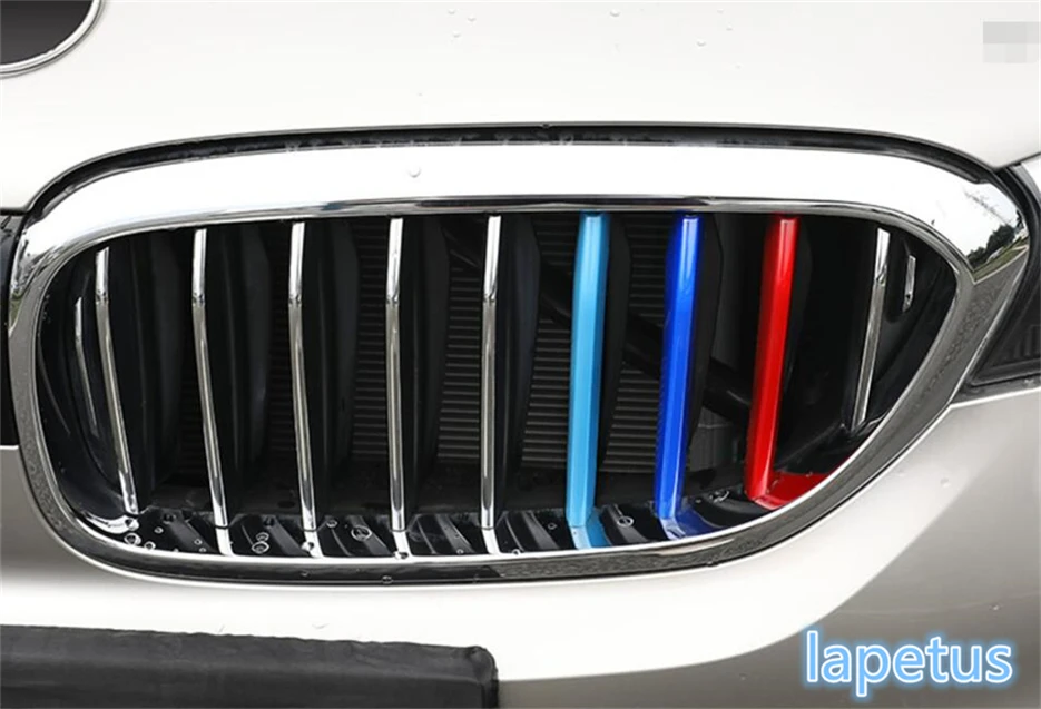 

For BMW 5-Series Sedan G30 530I 2017 2018 ABS New Style 3 Color Front Grille Grill Cover Exterior Trim 3 Pcs