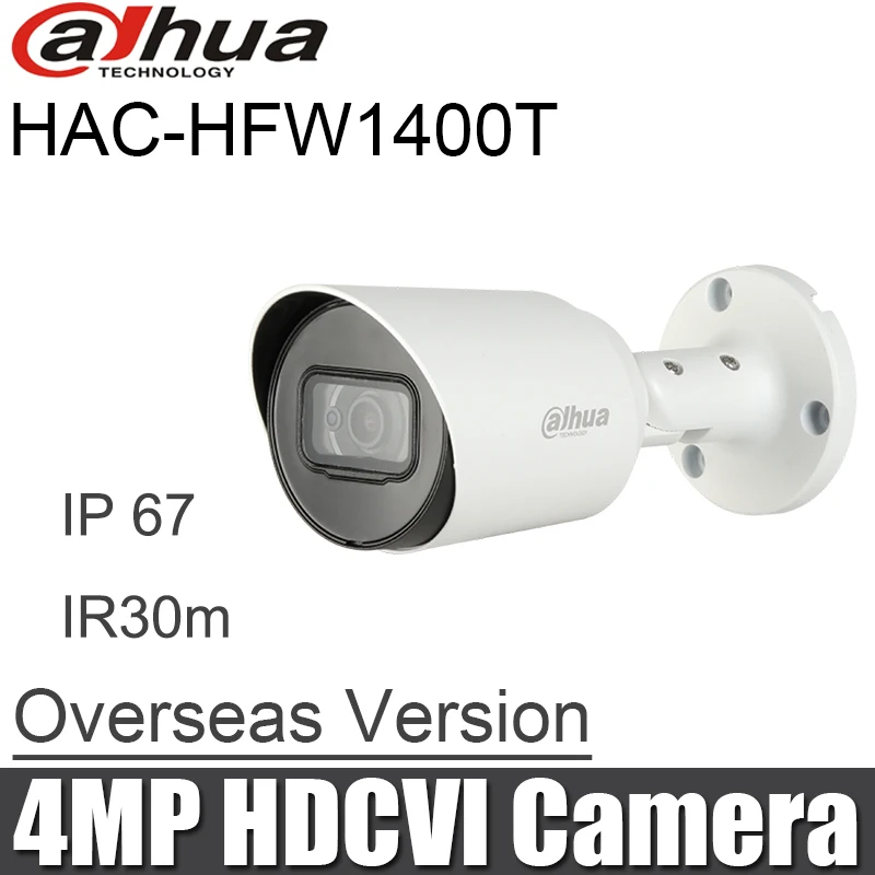 Dahua HAC-HFW1400T 4MP HDCVI IR IP67 Bullet Camera 3.6mm Lens English Version