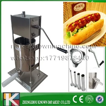 

2017 hot sale 3 L 8 kg 58*35*30 cm manual sausage stuffer making/ maker machine with CE certified