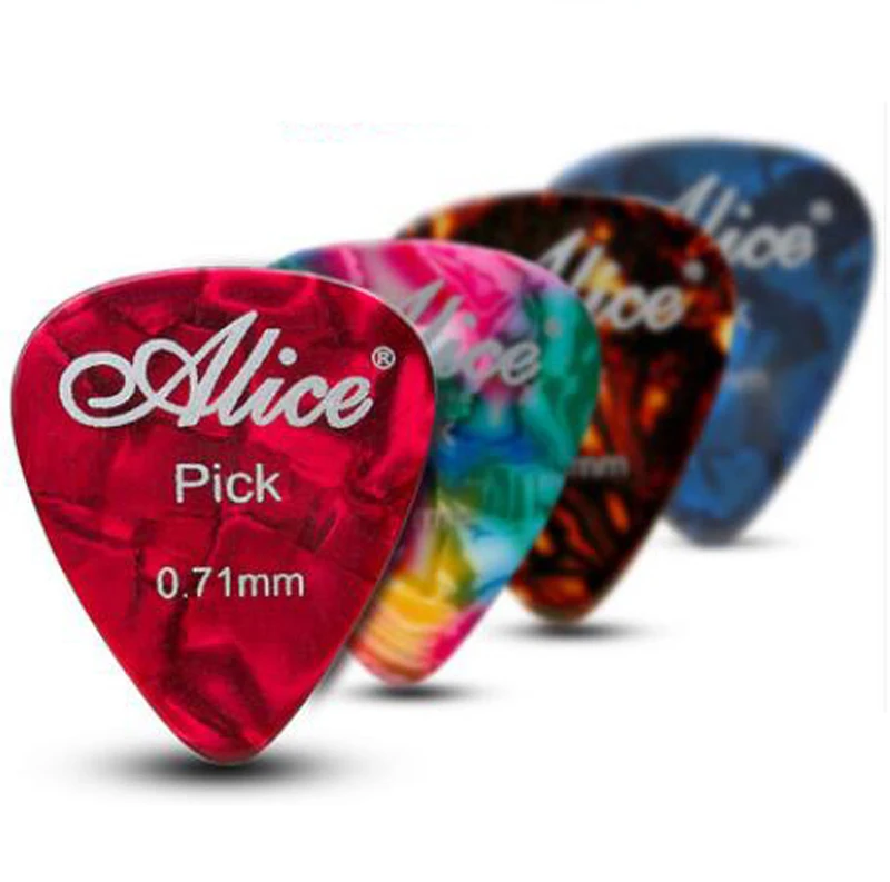 100pcs Celluloid Acoustic Electric Guitar Picks Pick Plectrum MEDIUM 0