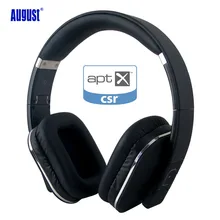 Bluetooth Headphones August EP650 Wireless Over Ear Headphone with Multipoint / NFC/ apt-x/ 3.5mm Audio In / Headset Microphone