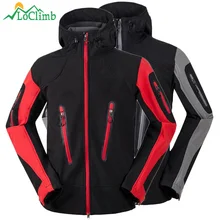 LoClimb Водонепроницаемая флисовая Лыжная куртка мужская зимняя уличная Треккинговая альпинистская спортивная куртка ветрозащитная походная куртка, AM100