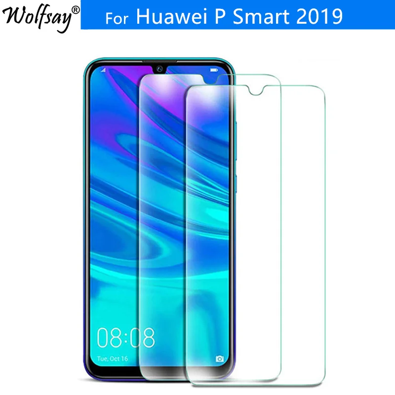 Закаленное стекло для Huawei P Smart 2019 2 шт. PSmart защитная пленка экрана защитное