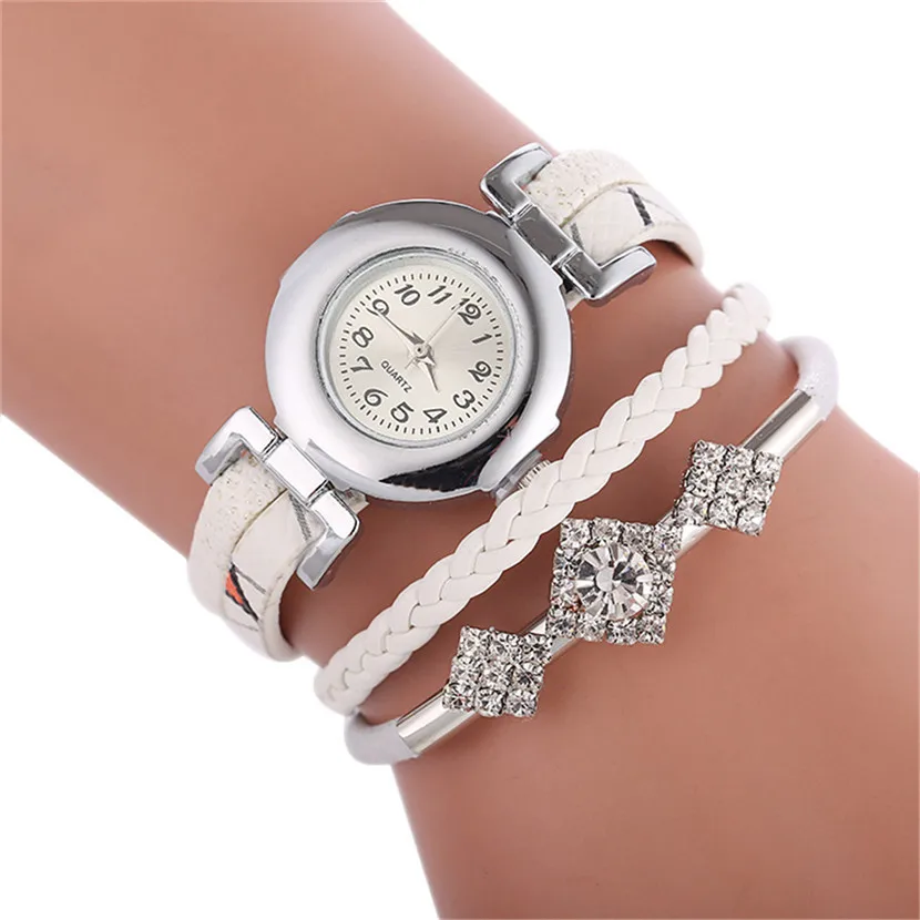 Повседневное Для женщин часы браслет дамы красивые модные бриллиантовый браслет часы женские часы Кварцевые relogio feminino