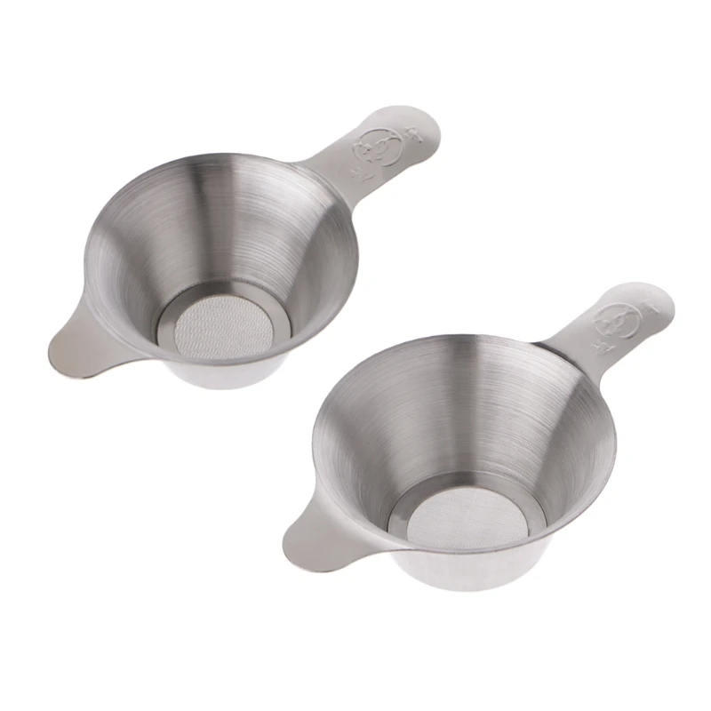 

Hot Stainless Steel Tea Filter Loose Leaf Infuser Herbal Double Mesh Strainer