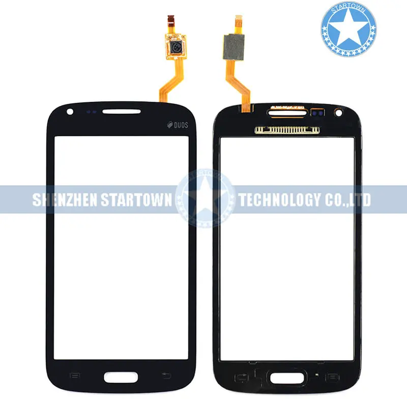 Черный сенсорный экран дигитайзер стеклянный объектив для Samsung Galaxy Core Duos GT i8262