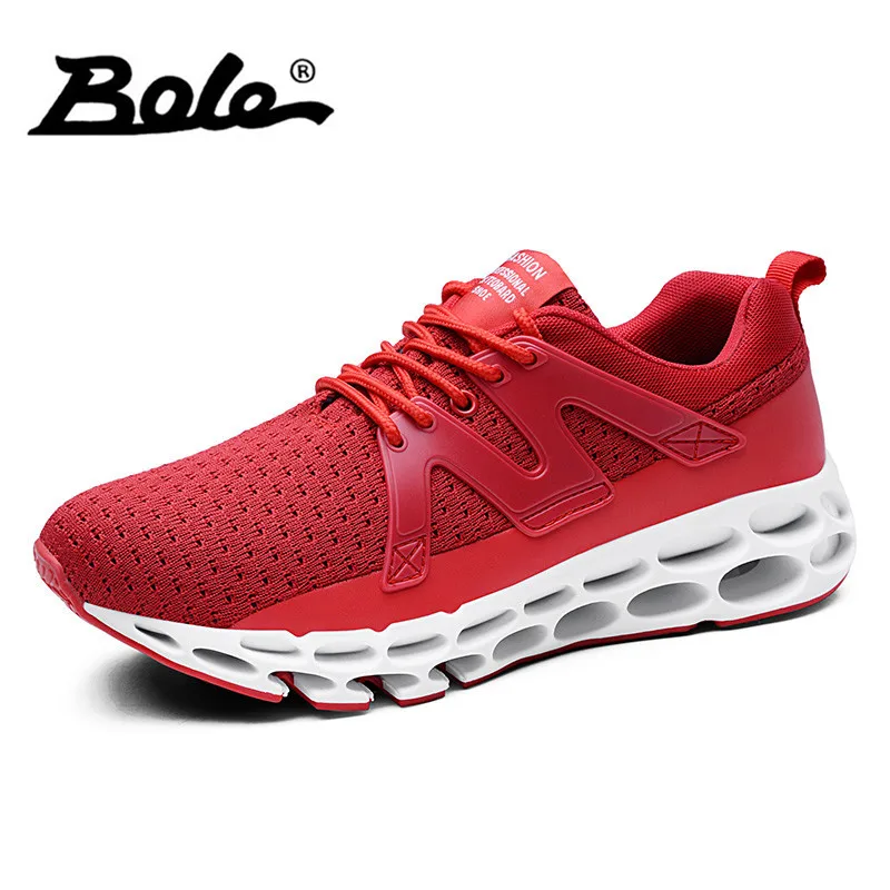 

BOLE Size 39-46 Fashion Mesh Breathable Men Causal Shoes New Design Lace Up Comfortable Men Shoes Leisure Sneakers Shoe Men Flat