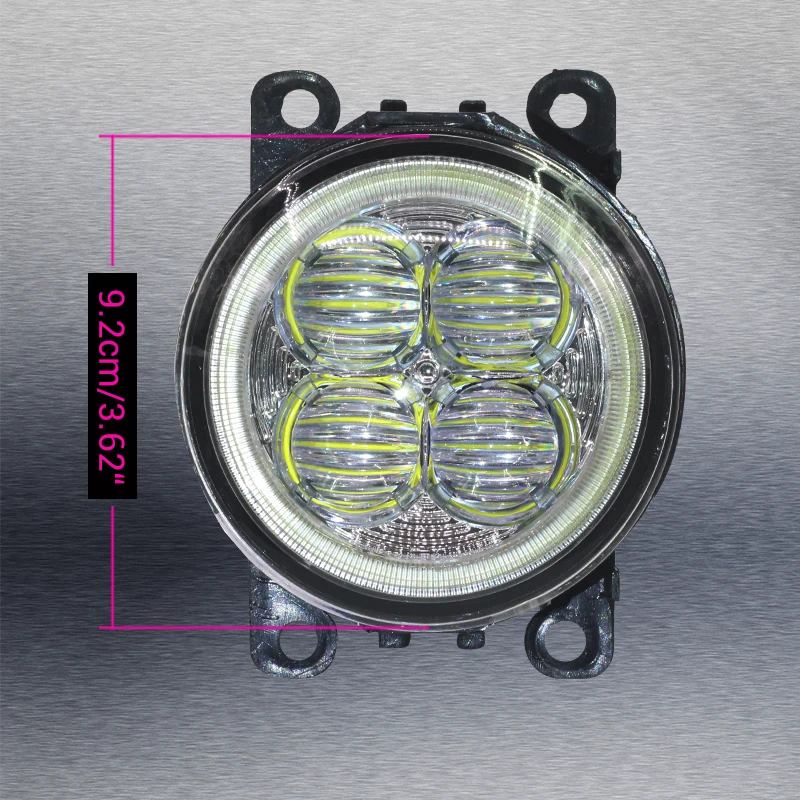 Cawanerl 2 X автомобильные аксессуары светодиодный туман светильник Ангел глаз DRL
