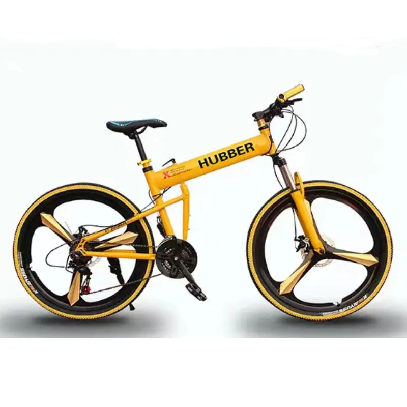 Best Foldable Double Shock Absorption  Mountain Bicycle Aluminum Alloy Frame Double Disc Brake Oil Brake One 1