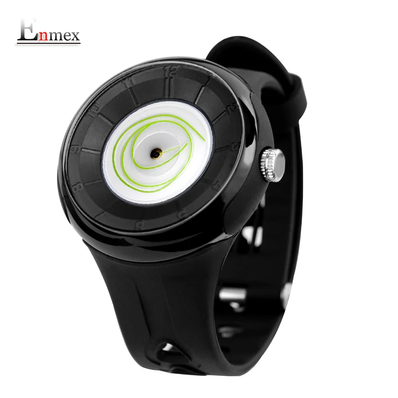 Мужской подарок Enmex креативные наручные часы с изменяющейся катушкой водонепроницаемый дизайнерский светильник спортивные крутые 3d модные кварцевые часы - Цвет: E2226
