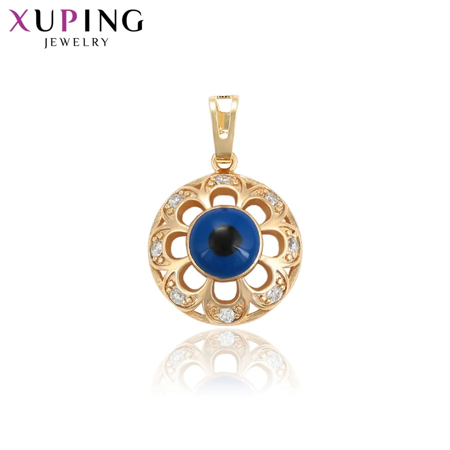 

Xuping Jewelry Fashionable Blue Stone Inlay Design Gold-Color Plated Pendant for Women Valentine's Gifts S119,6-33923