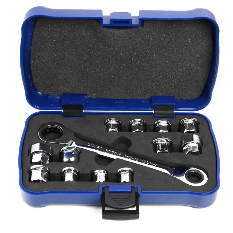 

13pcs E6-E24 Socket Wrench Set CR-V Drive Ratchet Wrench Spanner Car Repair Tool