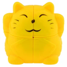 Фирменная Новинка YJ Zhaocai Cat Lucky Cat Скорость, головоломка, волшебный куб, 2x2x2 развивающие игрушки специальные игрушки