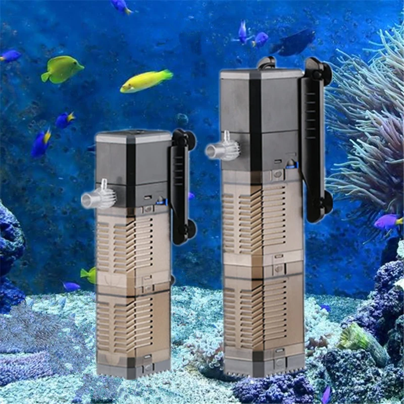 Aquarium Pump Filter Aquarium Aerator Submersible Pump Triple