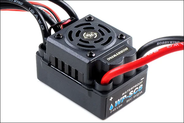 

Hobbywing EZRUN-WP-SC8 120A Waterproof Brushless Speed Controller esc for RC Car and Truck Toy Part
