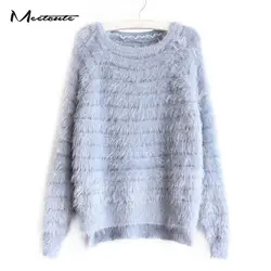 Meetcute осень модный кашемировый свитер для беременных Для женщин популярные Дизайн Асимметричная свитер Пуловеры для женщин