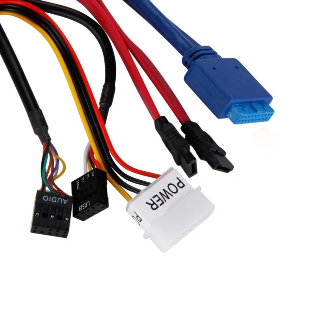 Горячие Multifuntion 5,25 дюймов Media Dashboard Card Reader USB 2,0 USB 3,0 20 pin e-SATA спереди Панель картридер