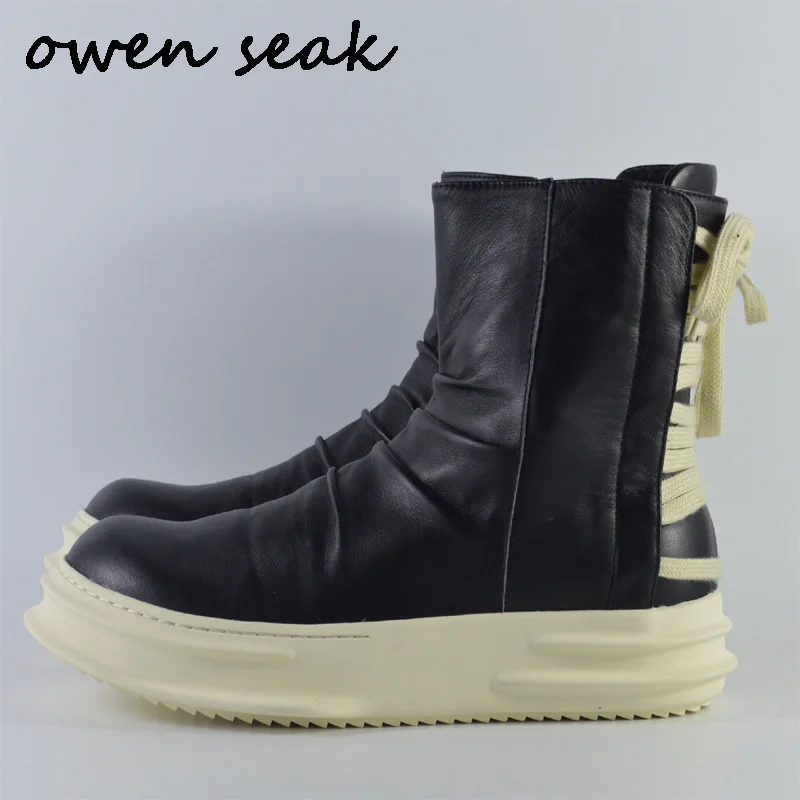 Женские ботильоны из натуральной кожи со шнуровкой и молнией|ankle boots|women shoesgenuine