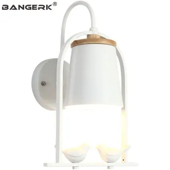 

Creative Resin Bird Sconce Wall Light LED Modern Bedroom Bedside Wall Lamp Iron Loft Home Decor Indoor Lighting Fixtures