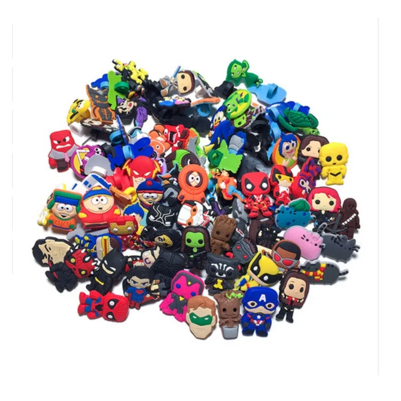 

50pcs Optional or Random Hot Cartoon PVC Charm Pencil Topper Pen Caps Stationery School/Office DIY Supplies Kid Xmas Gift