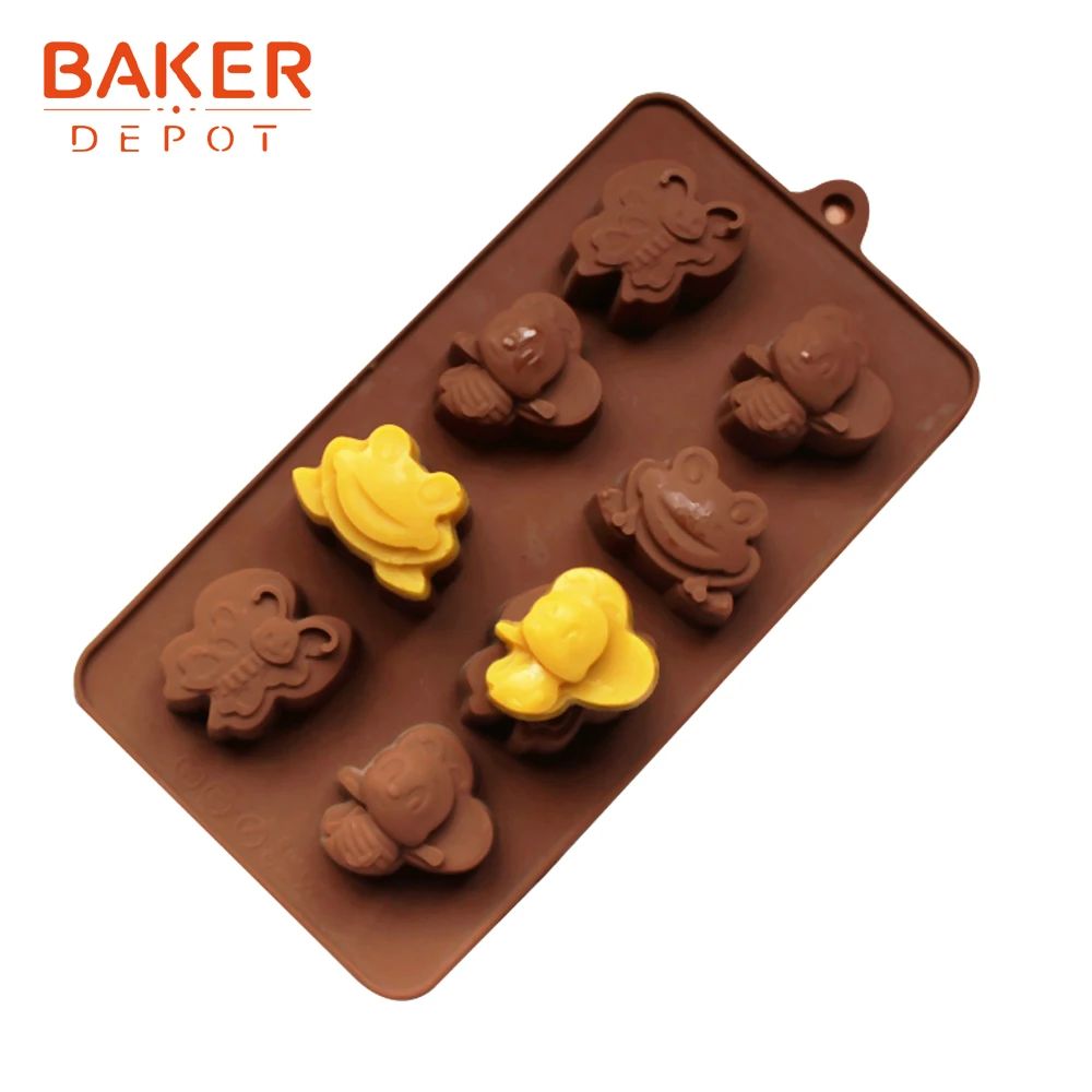 Силиконовая форма для шоколада в форме лягушки от производителя|candy mold|chocolate candy
