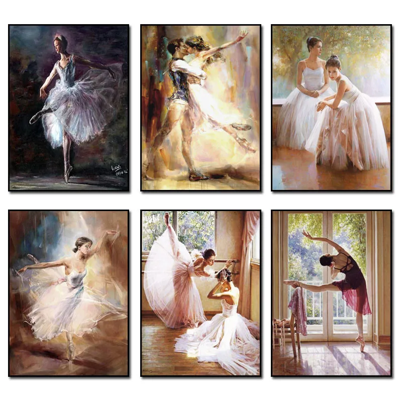 

Ballet dancer 5d Diy Diamond Painting Kit Round Diamond Rhinestones Cross Stitch Kit Diamond Embroidery Mosaic decor DW696